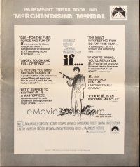 6p642 IF pressbook '69 introducing Malcolm McDowell, Christine Noonan, directed by Lindsay Anderson!