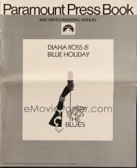 6p667 LADY SINGS THE BLUES pressbook '72 Diana Ross in her film debut as singer Billie Holiday!