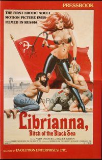 6p676 LIBRIANNA, BITCH OF THE BLACK SEA pressbook '81 sexy Pezda Vanutcka & Russian Underground!