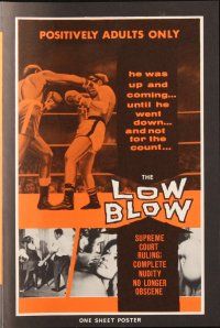 6p694 LOW BLOW pressbook '70 complete nudity no longer obscene, boxing & sex!