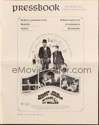 6p716 McCABE & MRS. MILLER pressbook '71 directed by Robert Altman, Warren Beatty, Julie Christie