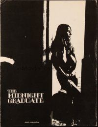 6p718 MIDNIGHT GRADUATE pressbook '70 a kind of school for those who want to learn about sex!