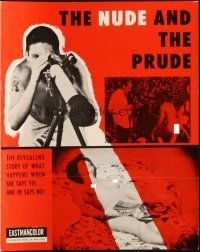6p747 NUDE & THE PRUDE pressbook '69 revealing what happens when she says yes & he says no!