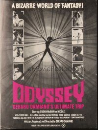 6p750 ODYSSEY pressbook '77 Gerard Damiano's ultimate trip, bizarre world of sexploitation fantasy!