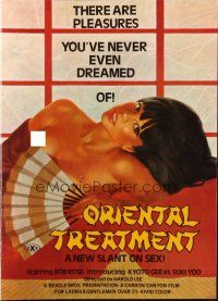 6p762 ORIENTAL TREATMENT pressbook '77 pleasures you've never even dreamed of, a new slant on sex!