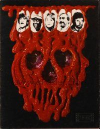 6p839 SON OF BLOB die-cut pressbook '72 it's loose again eating everyone, wacky horror sequel!