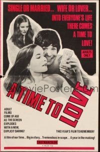 6p879 TIME TO LOVE pressbook '71 single or married, wife or lover, there comes a time to love!