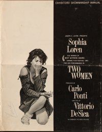 6p892 TWO WOMEN pressbook '61 Vittorio De Sica's La Ciociara, Sophia Loren, Jean-Paul Belmondo!