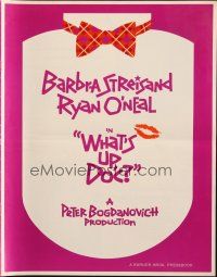 6p916 WHAT'S UP DOC pressbook '72 Barbra Streisand, Ryan O'Neal, directed by Peter Bogdanovich!