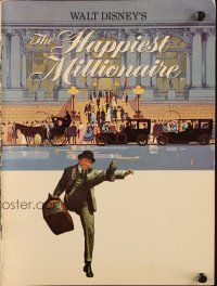 6p184 HAPPIEST MILLIONAIRE souvenir program book'67 Disney, art of Tommy Steele laughing & dancing