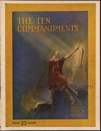 6p240 TEN COMMANDMENTS souvenir program book '23 Cecil B. DeMille epic, Theodore Roberts as Moses!