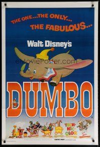 6r013 DUMBO Aust 1sh R76 colorful art from Walt Disney circus elephant classic!