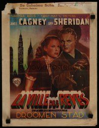 6r538 CITY FOR CONQUEST Belgian '40s great art of boxer James Cagney & beautiful Ann Sheridan!