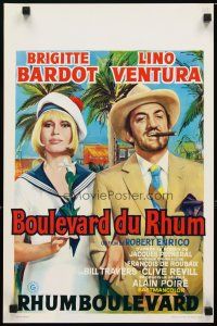 6r590 RUM RUNNERS Belgian '71 Boulevard du rhum, artwork of Brigitte Bardot & Lino Ventura!