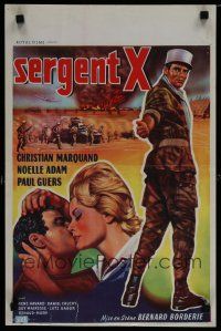 6r596 SERGENT X Belgian '60 cool art of soldier Christian Marquand, Noelle Adam!