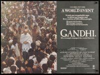 6r149 GANDHI British quad '82 Ben Kingsley as The Mahatma, directed by Richard Attenborough!