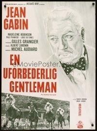 6r779 GENTLEMAN FROM EPSOM Danish '62 Jean Gabin, Madeleine Robinson, horse racing & gambling!