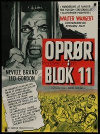 6r822 RIOT IN CELL BLOCK 11 Danish '55 directed by Don Siegel, Sam Peckinpah, 4,000 caged humans!