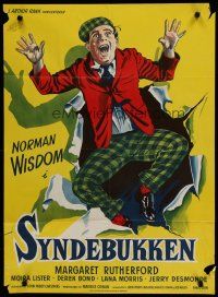 6r842 TROUBLE IN STORE Danish '54 Margaret Rutherford, Norman Wisdom, clown prince of the screen!