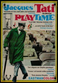6r079 PLAYTIME Finnish R70s great image of Jacques Tati as Monsieur Hulot!