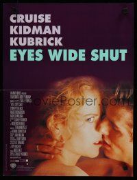 6r240 EYES WIDE SHUT French 15x21 '99 Stanley Kubrick, romantic c/u of Tom Cruise & Nicole Kidman!