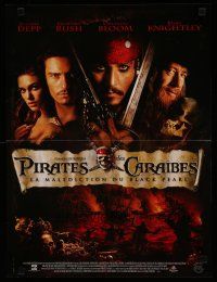 6r258 PIRATES OF THE CARIBBEAN French 15x21 '03 Johnny Depp, Knightley, Curse of the Black Pearl!