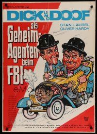 6r046 A-HAUNTING WE WILL GO German R60s Stan Laurel & Oliver Hardy in car w/hostage!
