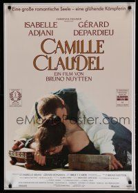 6r050 CAMILLE CLAUDEL German '89 sexy Isabelle Adjani & Gerard Depardieu as sculptor Rodin