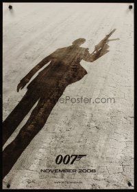 6r059 QUANTUM OF SOLACE teaser DS German '08 Daniel Craig as James Bond, cool shadow image!