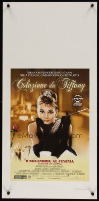 6r332 BREAKFAST AT TIFFANY'S advance Italian locandina R11 Audrey Hepburn, shown on one day only!