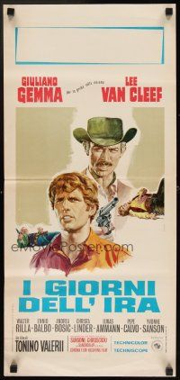 6r345 DAY OF ANGER Italian locandina '67 I Giorni Dell'ira, different Casaro art of Lee Van Cleef!