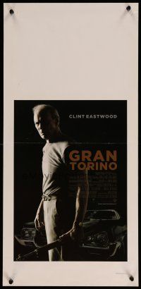 6r356 GRAN TORINO Italian locandina '08 cool image of Clint Eastwood with rifle & car!