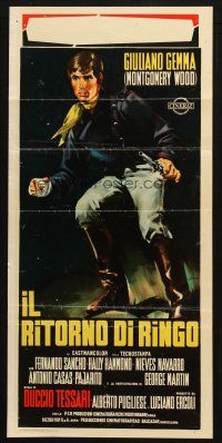 6r390 RETURN OF RINGO Italian locandina '65 Tessari's Il ritorno di Ringo, art of Giuliano Gemma!