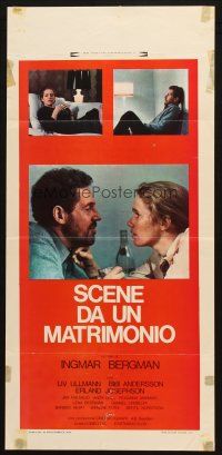 6r396 SCENES FROM A MARRIAGE Italian locandina '75 Ingmar Bergman, Liv Ullmann, Erland Josephson