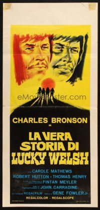 6r399 SHOWDOWN AT BOOT HILL Italian locandina 1974 cool artwork of Charles Bronson!