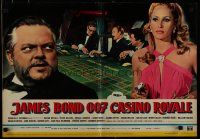 6r290 CASINO ROYALE Italian photobusta '67 Orson Welles, Ursula Andress, Peter Sellers gambling!