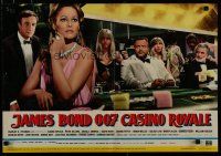 6r293 CASINO ROYALE Italian photobusta '67 Sellers, Ursula Andress, Orson Welles gambling!