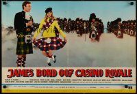 6r291 CASINO ROYALE Italian photobusta '67 Peter Sellers in kilt in James Bond spy spoof!