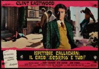 6r303 DIRTY HARRY Italian photobusta '72 image of Clint Eastwood delivering most classic line!