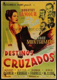 6r007 LULU BELLE Spanish '54 Bosqueo art of sexy Dorothy Lamour, George Montgomery!