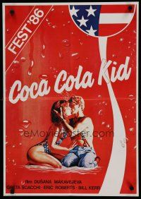 6r636 COCA-COLA KID Yugoslavian '86 Eric Roberts, sexy art w/famous soda logo!