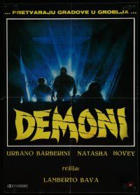 6r642 DEMONS Yugoslavian '85 Dario Argento, E. Sciotti artwork of shadowy monster people!
