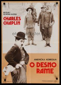 6r645 DOG'S LIFE Yugoslavian '70s Charlie Chaplin with his beloved dog & marching!
