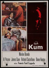 6r661 GODFATHER Yugoslavian 17x24 '72 Brando & Pacino in Coppola crime classic, different images!