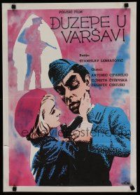 6r673 ITALIAN IN WARSAW Yugoslavian '64 Giuseppe w Warszawie, Stokic art of woman & soldier!