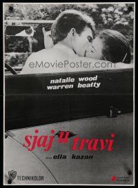 6r727 SPLENDOR IN THE GRASS Yugoslavian '70s Natalie Wood kissing Warren Beatty, Elia Kazan!