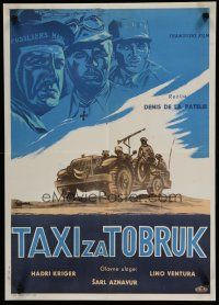 6r731 TAXI FOR TOBRUK Yugoslavian '65 Lino Ventura, Charles Aznavour, Hardy Kruger