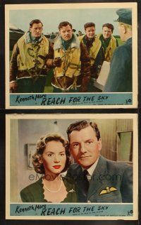 6s950 REACH FOR THE SKY 2 English LCs '57 great images of Royal Air Force pilot Kenneth More!
