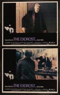 6s882 EXORCIST 2 LCs '74 William Friedkin horror classic, Max Von Sydow as Father Merrin, Burstyn!
