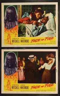 6s883 FACE OF FIRE 2 LCs '59 Albert Band directed horror, cool images of top cast!